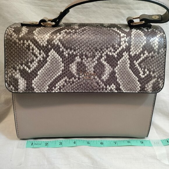 Dune London Snake Print Handbag or Crossbody NWOT - Picture 10 of 11